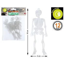 Esqueleto 25x15 Brilla En La Oscuridad 12 Unidades