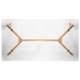 Home Deco Factory Mesa Rectangular Cristal 110x60 cm