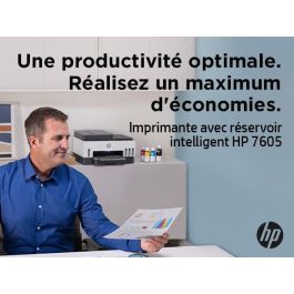 HP Smart Tank 7605 Multifunción Recargable WiFi Fax Dúplex Blanca