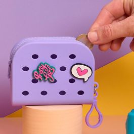 The Concept Factory Monedero Pequeño de Silicona con Charms