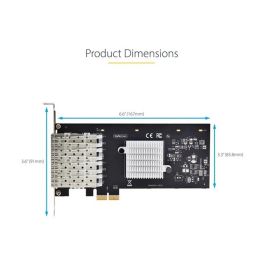 StarTech.com Tarjeta de Red P041 gri 4X Sfp Doble Puerto SFP Gigabit Ethernet PCIe 2.0 x1 para Servidores/Estaciones de Trabajo Precio: 317.49999974. SKU: B15SGE42WJ