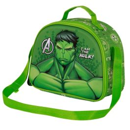 Bolsa Portamerienda 3D Rage Marvel Hulk Verde