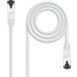 Nanocable 10.20.2000-L25-W Cable de Red Latiguillo Cat.8.1 SSTP, 25 cm, Blanco, hasta 40 Gbps y 2GHz