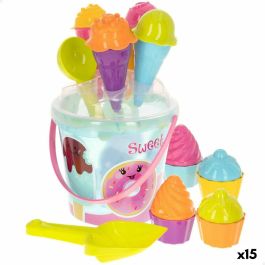 Set de Juguetes de Playa Colorbaby Polipropileno (15 Unidades)