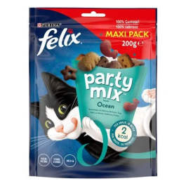 Purina Felix Party Mix Seaside Mix 5x200 gr Snacks para Gato Sabor Salmón Carbonero Trucha Precio: 18.5000002. SKU: B1ESZ9S7V7