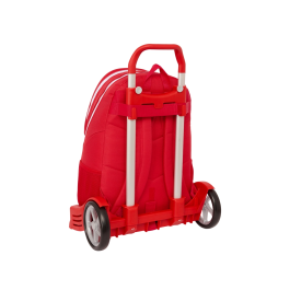 Mochila Escolar con Ruedas Sevilla Fútbol Club Rojo 32 x 44 x 16 cm