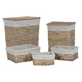 Cesta Ropa Basicos DKD Home Decor Beige Natural 35 x 55 x 47 cm Set de 5 Precio: 86.90000022. SKU: B1CGNCMR6D