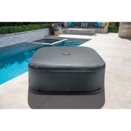 Intex LIN6941057426679 Cubierta Térmica PureSpa Square para Spas de 4 Plazas, Aislamiento y Evita Pérdida de Calor