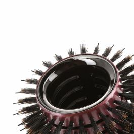 Lussoni Cepillo para Pelo Redondo NATURAL STYLE 65 mm. Cerdas Mixtas Jabalí y Nailon, Revestimiento Cerámico Ventilado para Brillo y Volumen