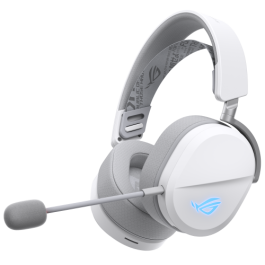 ASUS ROG Pelta Auriculares Gaming Inalámbricos y Alámbricos para PC, PS5, Switch, Bluetooth, Retroiluminación RGB, Blanco