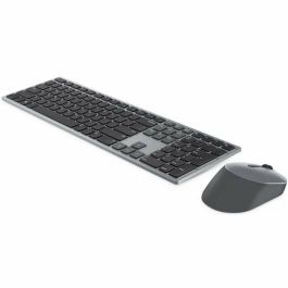 Teclado y Ratón Inalámbrico Dell Gris Qwerty Español