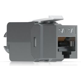 Ubiquiti UACC-Keystone-Jack-C6A Keystone Jack RJ-45 Cat6A LSA Hembra Plano Metálico 23/26 TIA Pack 12 Unidades