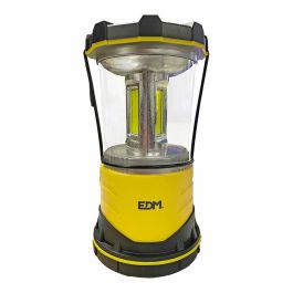Edm Farol de Camping LED River Trek 9W 1200lm Luz Fría 7500K Funciona con 4 Pilas D/LR20 Resistente IP44 con Gancho y Asa