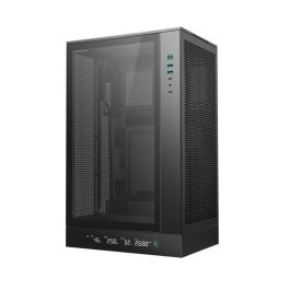 DeepCool CH270 Caja Micro-ATX Semitorre Gaming Digital Negra con Panel Cristal Templado para Placas Micro-ATX/Mini-ITX