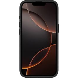 eSTUFF Funda Cuero Magnética INFINITE VENICE para iPhone 16 Negra - 86% Material Reciclado de Cáscara de Manzana