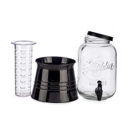 VIVALTO Jarra con Soporte y Enfriador 3800 ml Negro 20x37.5x20 cm (Set de 6)