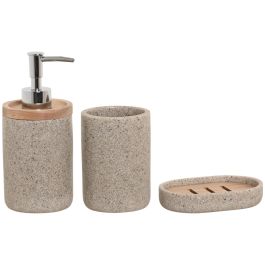 Baño Basicos DKD Home Decor Gris Natural 7.5 x 17 x 7.5 cm Set de 3 (2 Unidades) Precio: 29.49999965. SKU: B13H636RZ5