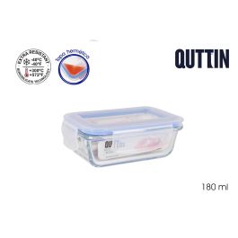 Fiambrera rectangular hermética sin válvula Quttin 12.7 x 9 cm 180 cc (12 Unidades) Precio: 21.49999995. SKU: B1GB9BYMEV
