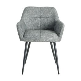 Silla Jaspeado Verde Tejido-Metal 59 X 54 X 81 cm