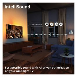 Philips 77OLED810/12 - Televisor 77" (194cm) 4K Ultra HD OLED 120Hz Smart TV Google TV, Ambilight, HDR10+, Dolby Vision, 4xHDMI 2.1, Wi-Fi 6, Negro