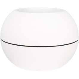 Jardinera redonda RIVIERA GRANIT BOULE - Plástico - Diámetro 40 cm - Blanco Jardinera redonda RIVIERA GRANIT BOULE - Plástico - Diámetro 40 cm - Blanco