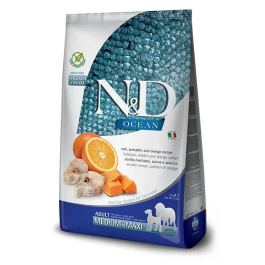 Farmina N&D Dog Ocean Pumpkin Medium Maxi Bacalao 12 kg Farmina N&D Dog Ocean Pumpkin Medium Maxi Bacalao 12 kg Precio: 78.11628. SKU: B15YLZ39XP