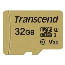CARD microSD Card 32GB Transcend SDHC USD500S w/Adapter Precio: 38.78999971. SKU: B1JBESFRFD
