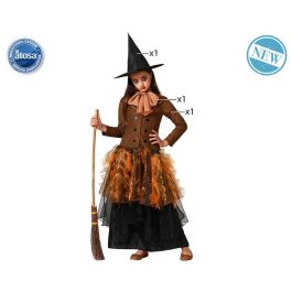 Disfraz Bruja Marrón para Niña con Vestido y Sombrero - Halloween 10-12 Años Disfraz Bruja Marrón para Niña con Vestido y Sombrero - Halloween 10-12 Años