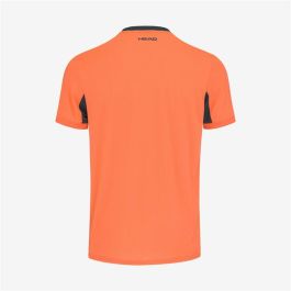 Camiseta Deportiva de Manga Corta Head Slice Morado Naranja