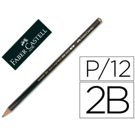 Faber Castell Lápices de Grafito 9000 2B Unidad Ecolápiz para Escribir Dibujar Croquis Mina Resistente Precio: 12.99538548. SKU: S8421574