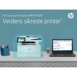 HP LaserJet Enterprise M430F Multifunción Láser Monocromo - Impresión, Copia, Escaneo, Fax - 40 ppm - Seguridad Empresarial - Doble Cara