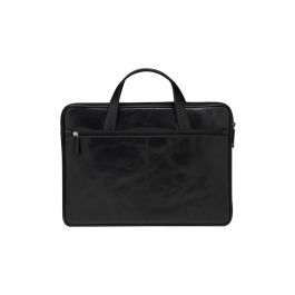 dbramante1928 Bolso para Portátil Silkeborg 15" Negro Piel Full-Grain (2nd Gen) Protección Acolchada para MacBook/PC