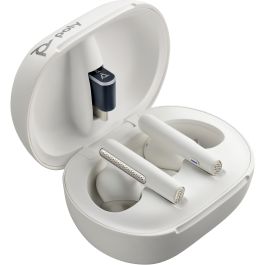 Poly Auriculares Voyager Free 60/60+ (L+R) para Microsoft Teams Blancos - Repuesto para Buds