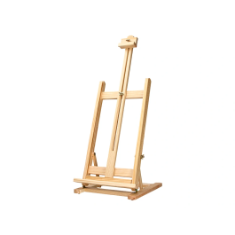 Liderpapel Caballete de sobremesa para pintor de madera FSC, 80x27,5x30 cm