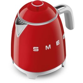 Smeg KLF05RDEU Mini Tetera Eléctrica 0.8L 1400W Rojo Acero Inoxidable, Hervidor de Agua Filtrado