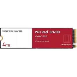 Western Digital WD Red SN700 SSD M.2 4TB NVMe PCIe 3.0 x4 para NAS 3400 MB/s lectura