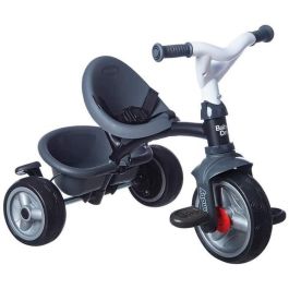 Smoby Triciclo Baby Driver Plus Gris, Bicicleta Evolutiva Infantil desde 10 Meses con Ruedas Silenciosas y Freno de Estacionamiento