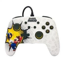 Power A NSGP0085-01 Mando con Cable Mejorado para Nintendo Switch - Diseño Bob-Omb Blast, Compatible con Switch OLED y Switch