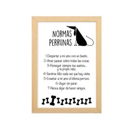 Cartel Decoración Normas Perrunas 35*25 cm Precio: 4.49999968. SKU: S1120574