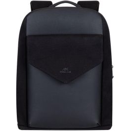 RIVACASE 8524 - Mochila Riva NB de lona de 14,0 pulgadas, color negro