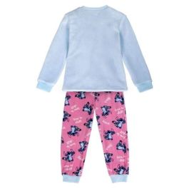 Cerdá Pijama Largo Velour con Aplicaciones de Stitch para Niños 12 Años