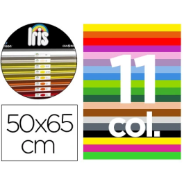 Iris Cartulina Pack "C" 50x65 cm 185 gr 11 Colores Surtidos 275 Und Precio: 181.5899998. SKU: B1CTQG3K8K