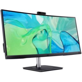 Acer CB343CUR Monitor 86,4 cm (34") UltraWide Quad HD Curvo (3440x1440, 4 ms, 60Hz, 3800R, HDR10, IPS, USB, Altavoces) Negro
