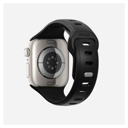 Nomad Tempo Band 42mm - Correa de Caucho Ajustable para Apple Watch Series, 41mm/42mm, Negro, Resistente al Agua, Muñeca 135-175mm