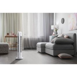 Ventilador de columna oceánica - 45W - Altura 78 cm - 3 velocidades - Oscilador - Blanco - Blanco Ventilador de columna oceánica - 45W - Altura 78 cm - 3 velocidades - Oscilador - Blanco - Blanco