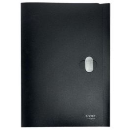 Leitz Carpeta Reciclada con Gomas y 3 Solapas DIN A4 de Polipropileno Negro, Capacidad 150 Hojas Precio: 5.59000035. SKU: B17ATJ2TJG