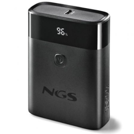 NGS TWIX10 Powerbank 10000mAh 22.5W Carga Rápida USB-C/A Negra con Pantalla LED y PD 20W/QC3.0