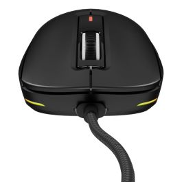 GENESIS Krypton 660 Ratón Gaming Óptico 12000 DPI 49g Ultraligero USB Cable Paracord Mano Derecha Interruptores Huano 90M Clics