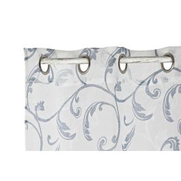 DKD Home Decor Cortina Alpino Azul Blanco 270 x 140 cm Poliéster 75gsm Estilo Barroco (2 Unidades) DKD Home Decor Cortina Alpino Azul Blanco 270 x 140 cm Poliéster 75gsm Estilo Barroco (2 Unidades)