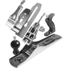 Stanley Nr. 5 Cepillo Raubankhobel Bailey, acero cromado, profundidad de corte ajustable, 355 mm